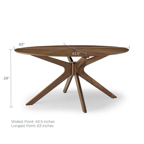 Crossroads Wood Dining Table - BUILDMYPLACE