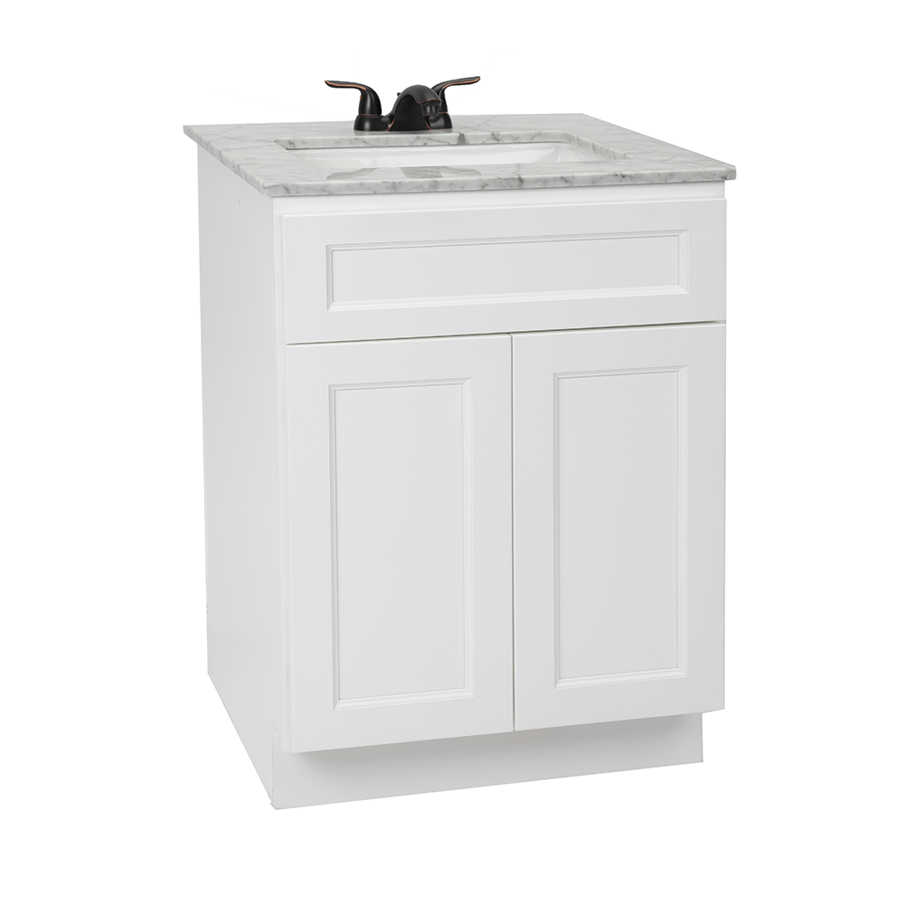 Cunningham white Freestanding Bathroom Vanity Without Sink and Top - BUILDMYPLACE