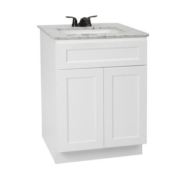 Cunningham white Freestanding Bathroom Vanity Without Sink and Top