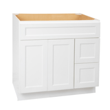 Cunningham white Freestanding Bathroom Vanity Without Sink and Top - BUILDMYPLACE