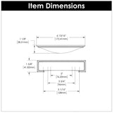 Cup handles 3 Inch, 3 - 3/4 Inch (96mm) & 5 - 1/16 Inch (128mm) Center to Center - Hickory Hardware - Dover Collection - BUILDMYPLACE