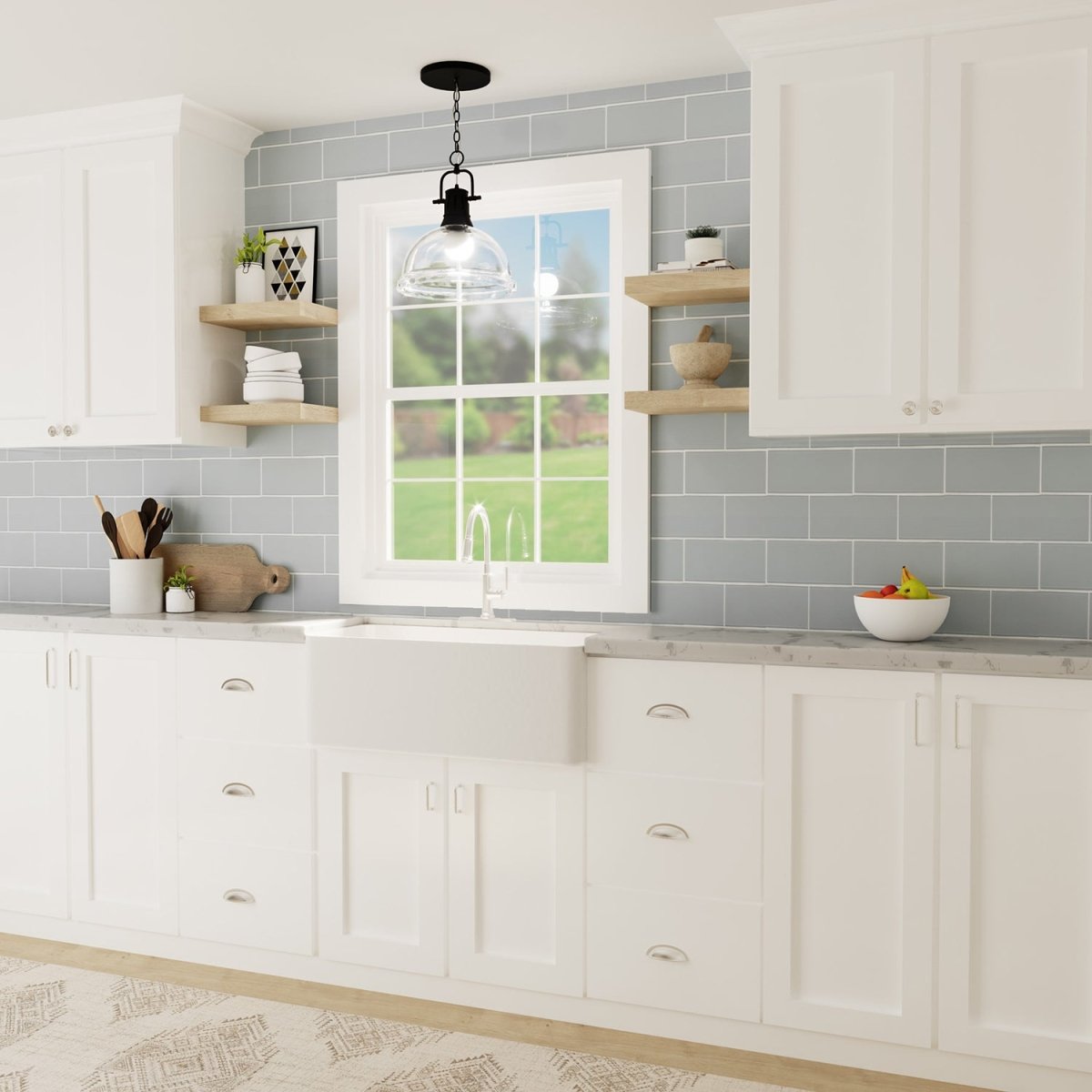 Cup Handles for Cabinets 3 Inch Center to Center - Hickory Hardware - Cottage Collection - BUILDMYPLACE