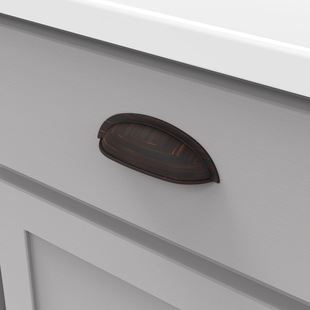 Cup Handles for Cabinets 3 Inch Center to Center - Hickory Hardware - Cottage Collection - BUILDMYPLACE