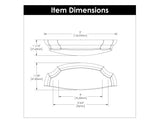 Cup Pull 3 Inch & 3 - 3/4 Inch (96mm) Center to Center - Hickory Hardware - Veranda Collection - BUILDMYPLACE