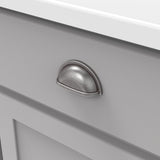 Cup Pulls on Cabinet Doors 3 Inch Center to Center - Hickory Hardware - Williamsburg Collection - BUILDMYPLACE