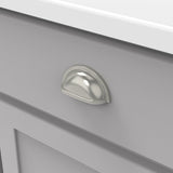 Cup Pulls on Cabinet Doors 3 Inch Center to Center - Hickory Hardware - Williamsburg Collection - BUILDMYPLACE