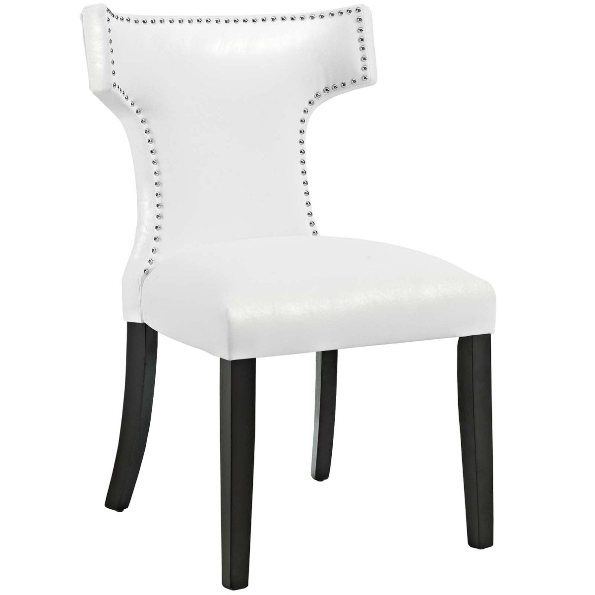 Curve Dining Chair Vinyl Set of 2 - BUILDMYPLACE