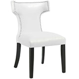 Curve Dining Chair Vinyl Set of 2 - BUILDMYPLACE