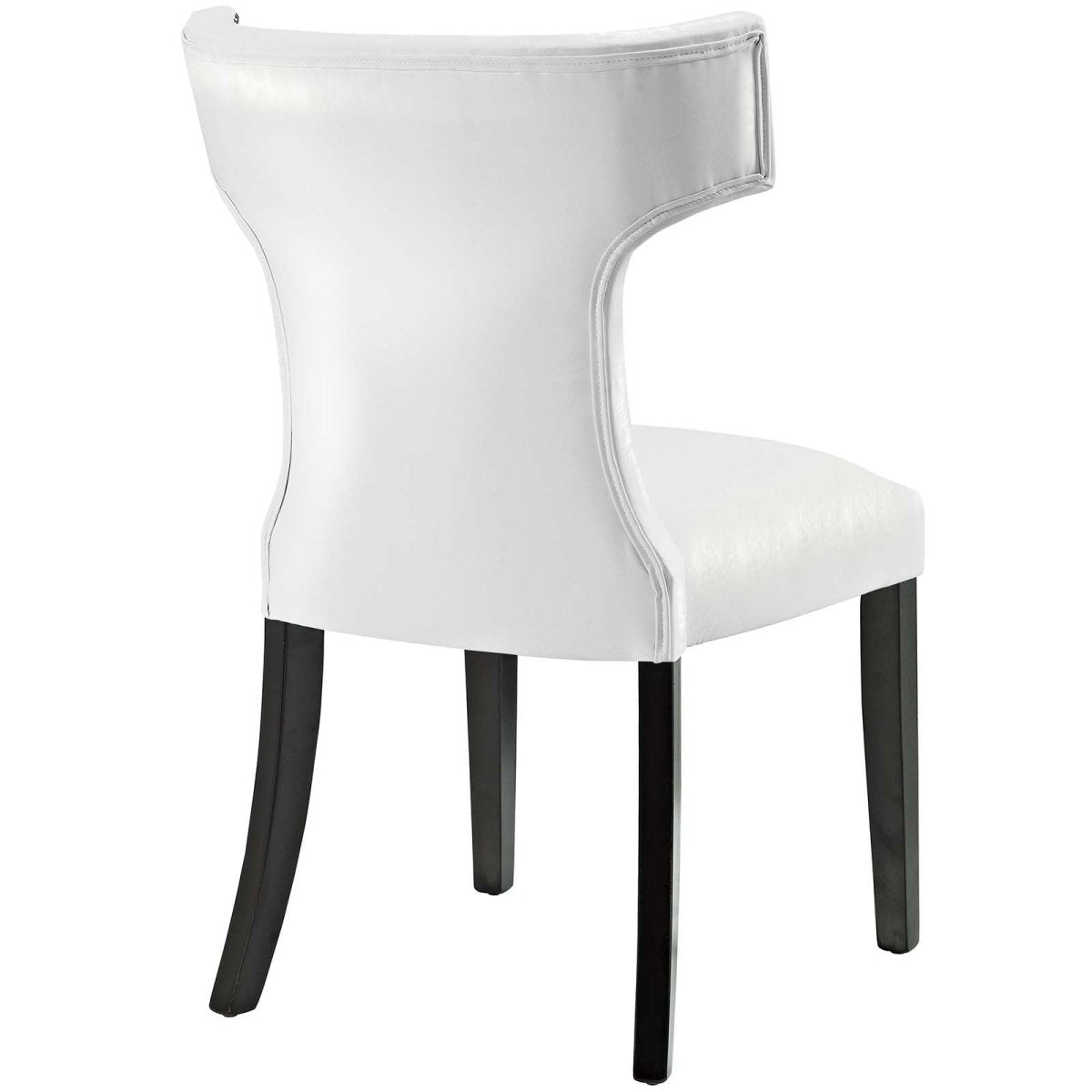 Curve Dining Chair Vinyl Set of 2 - BUILDMYPLACE