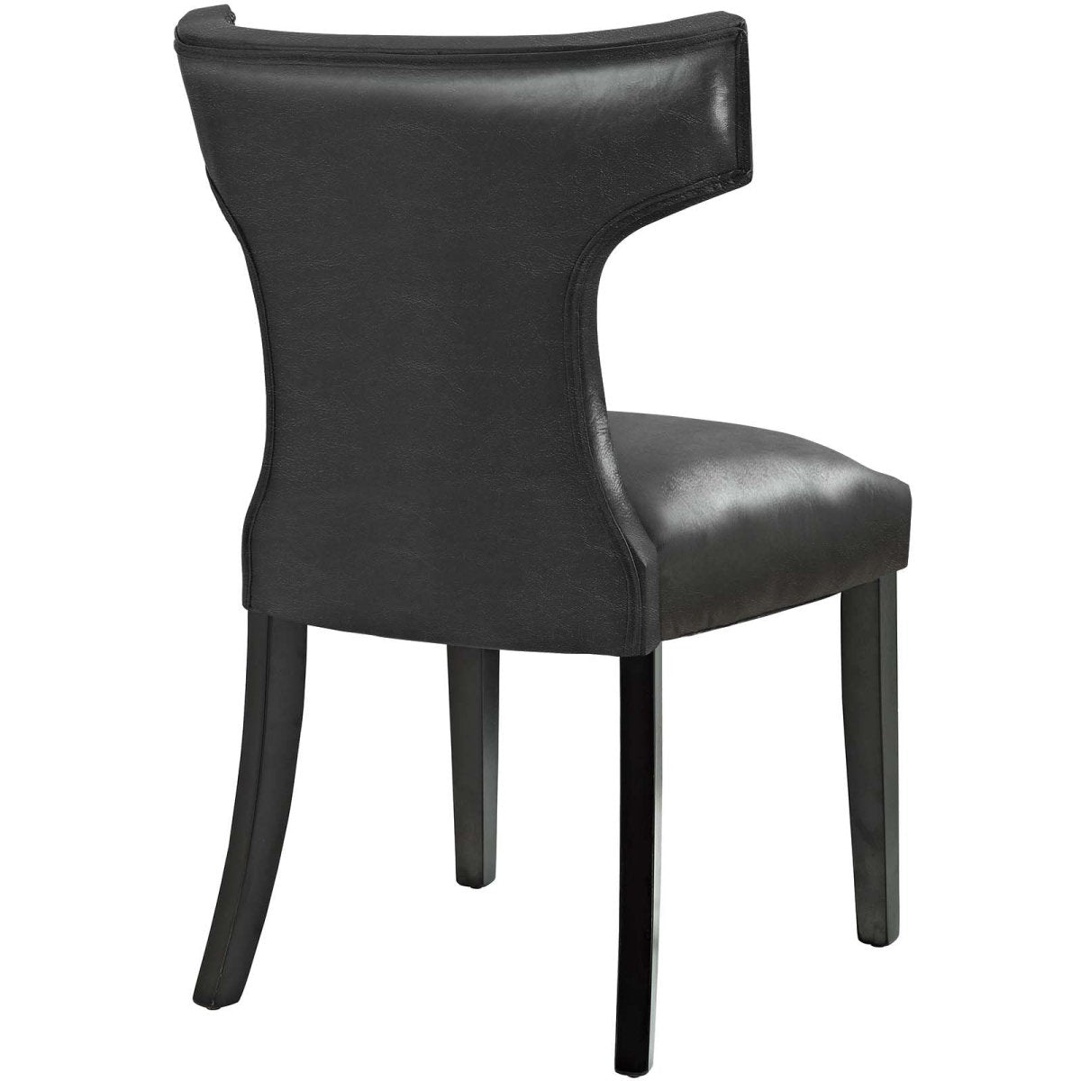 Curve Dining Chair Vinyl Set of 2 - BUILDMYPLACE