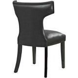 Curve Dining Chair Vinyl Set of 2 - BUILDMYPLACE