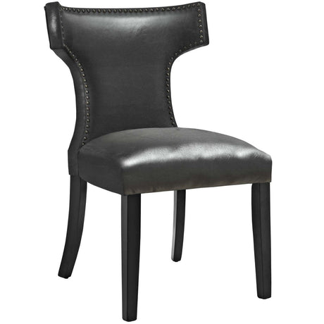 Curve Dining Chair Vinyl Set of 2 - BUILDMYPLACE