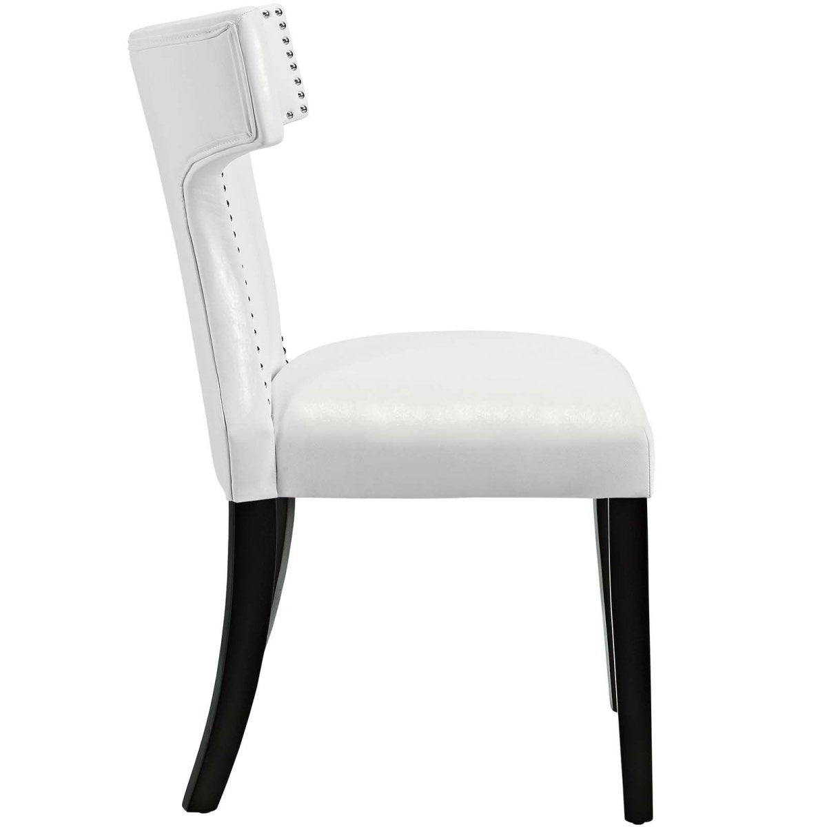 Curve Dining Chair Vinyl Set of 2 - BUILDMYPLACE