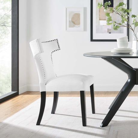Curve Fabric Dining Chair - BUILDMYPLACE
