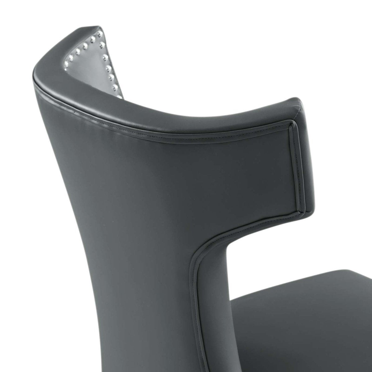 Curve Vegan Leather Dining Chair - BUILDMYPLACE