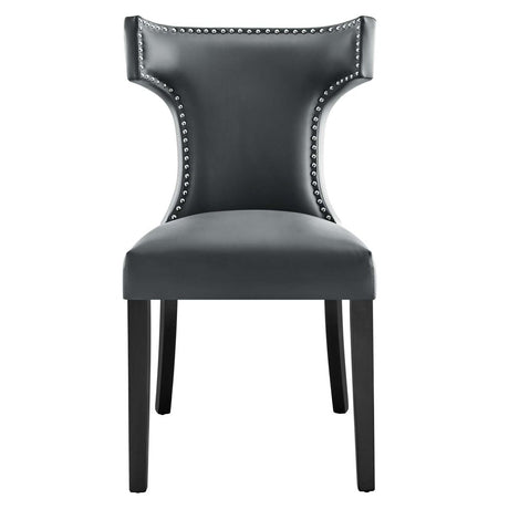 Curve Vegan Leather Dining Chair - BUILDMYPLACE