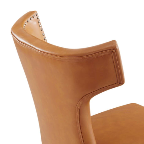 Curve Vegan Leather Dining Chair - BUILDMYPLACE