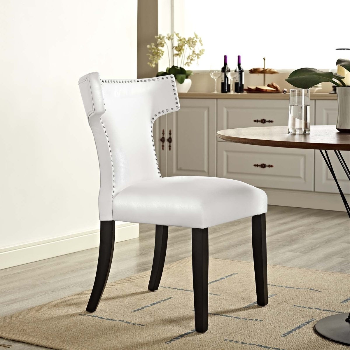 Curve Vinyl Dining Chair - BUILDMYPLACE