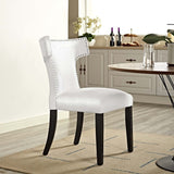 Curve Vinyl Dining Chair - BUILDMYPLACE