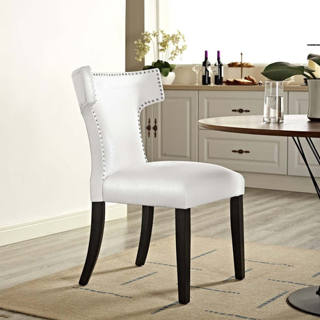 Curve Vinyl Dining Chair - BUILDMYPLACE