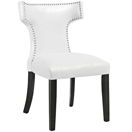Curve Vinyl Dining Chair - BUILDMYPLACE