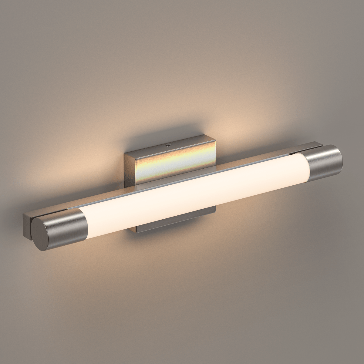 Cylinder Shape Integrated LED Bath Bar Light, 18.5 Inch/27.5 Inch, 4000K (Cool White), Dimmable, ETL Listed, Bathroom Vanity Lighting - BUILDMYPLACE