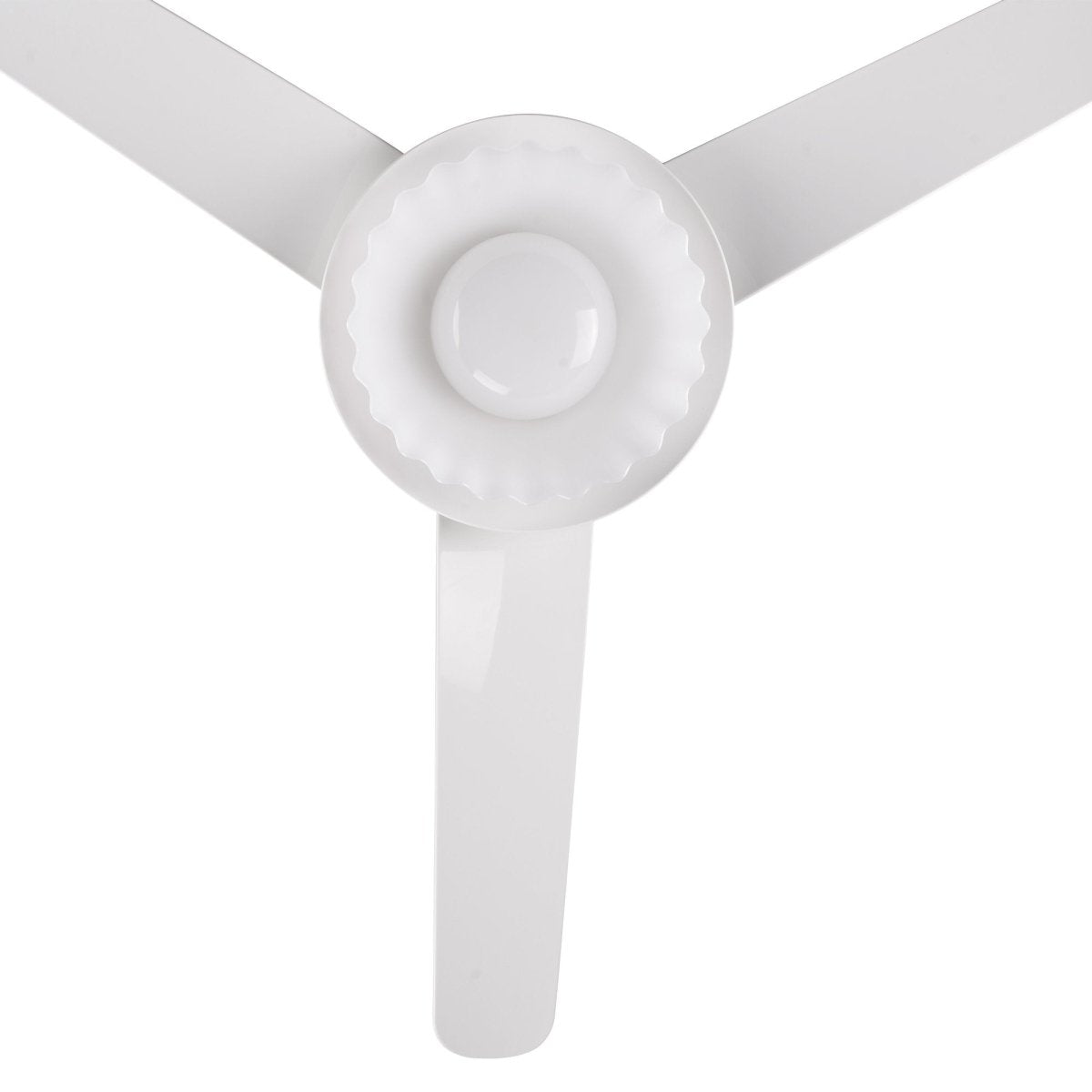 Daisy 52" In. White/White 3 Blade Smart Ceiling Fan with Dimmable LED Light Kit Works with Remote Control, Wi - Fi apps and Voice control via Google Assistant/Alexa/Siri - BUILDMYPLACE