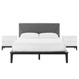 Dakota 3 Piece Upholstered Bedroom Set - BUILDMYPLACE