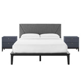 Dakota 3 Piece Upholstered Bedroom Set - BUILDMYPLACE