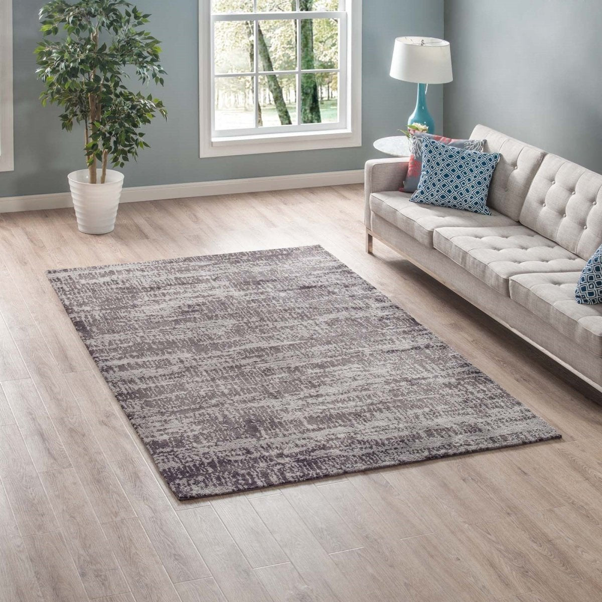 Darja Distressed Rustic Modern Area Rug - BUILDMYPLACE