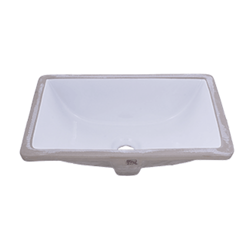 Dart Porcelain Rectangular Undermount Vanity Sink White - 18-1/8 Inch x 13 Inch x 7 Inch