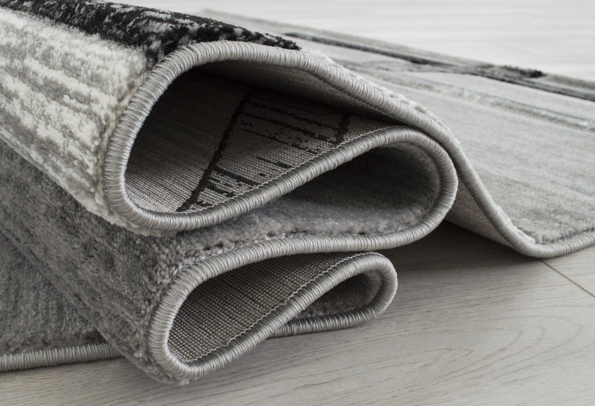 Davincii - 411 Area Rugs Rectangle Gray 5 - X - 7 - BUILDMYPLACE