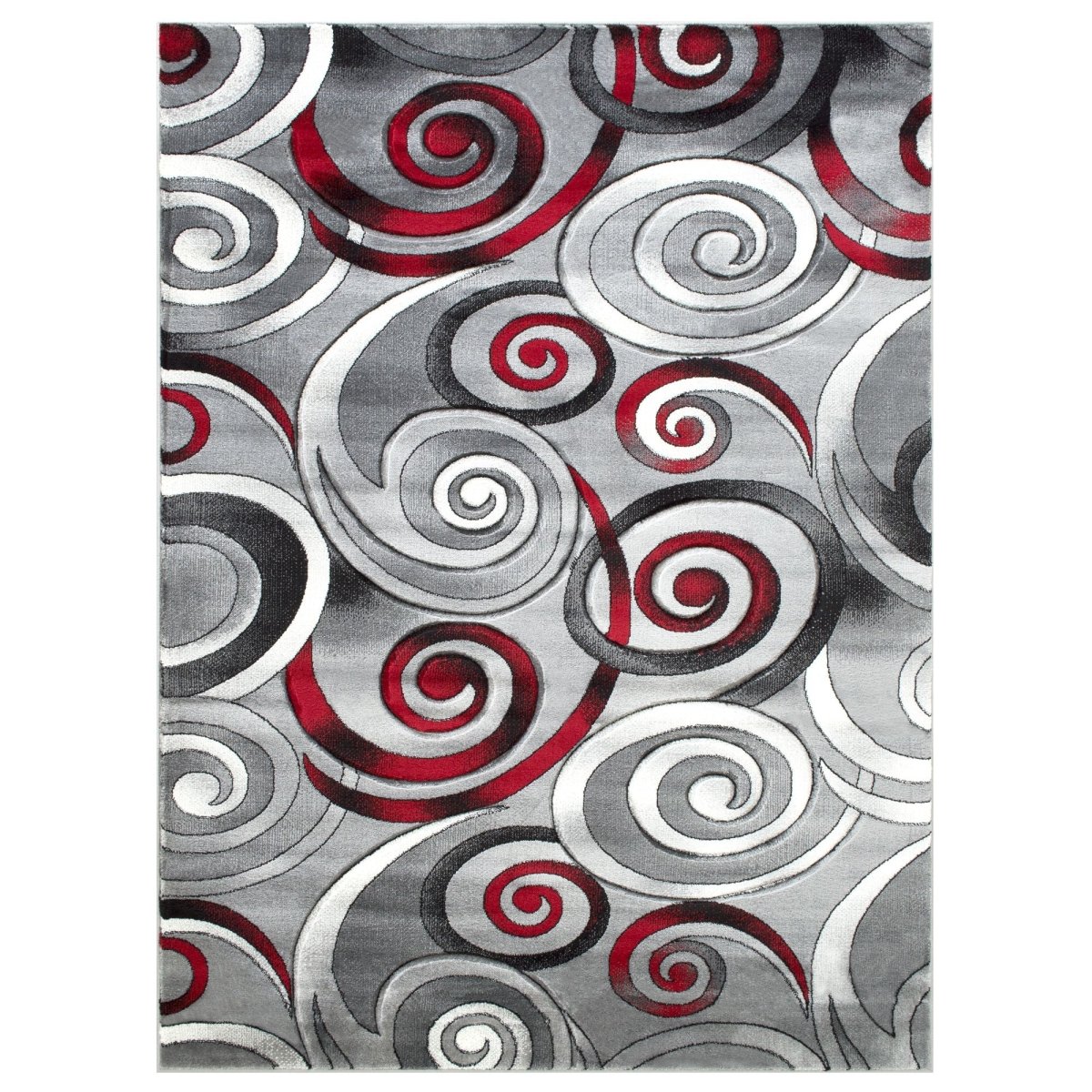 Davincii - 414 Area Rugs Rectangle Red 5 - X - 7 - BUILDMYPLACE
