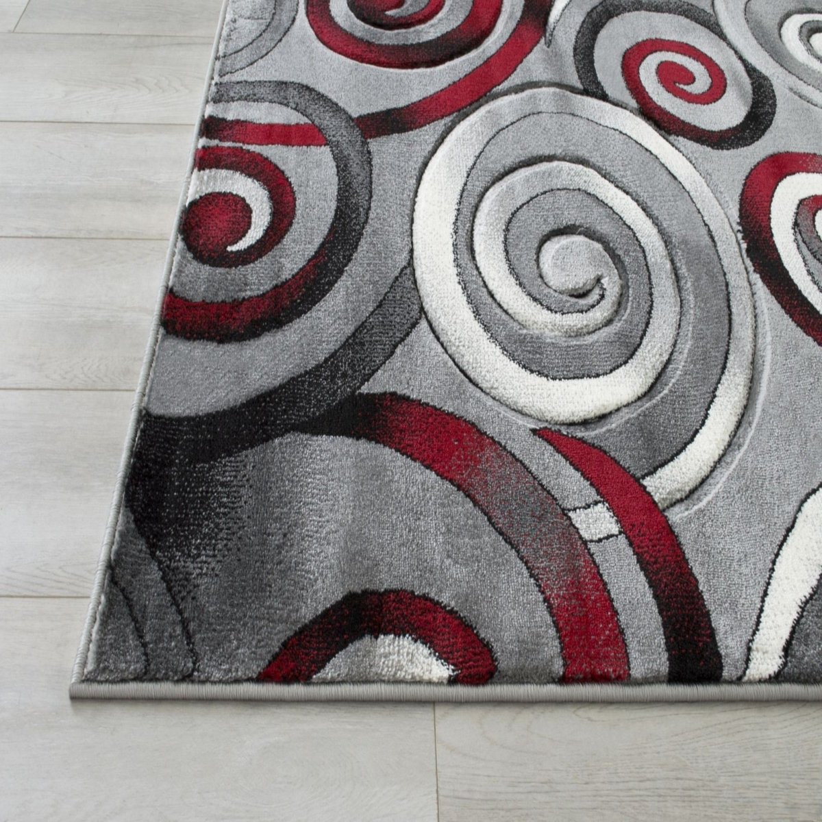 Davincii - 414 Area Rugs Rectangle Red 5 - X - 7 - BUILDMYPLACE