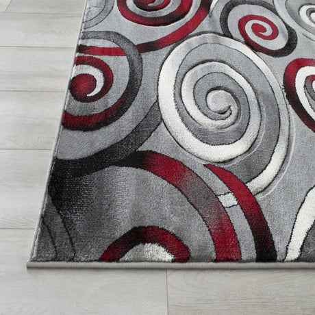 Davincii - 414 Area Rugs Rectangle Red 5 - X - 7 - BUILDMYPLACE