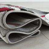 Davincii - 414 Area Rugs Rectangle Red 5 - X - 7 - BUILDMYPLACE