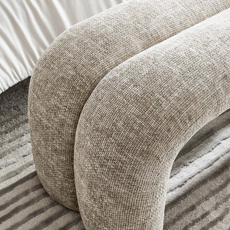 Dax 50.5" Chenille Upholstered Accent Bench - BUILDMYPLACE