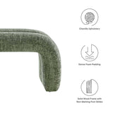 Dax 50.5" Chenille Upholstered Accent Bench - BUILDMYPLACE