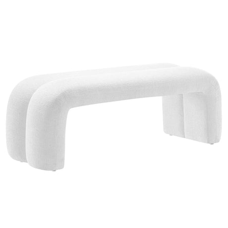 Dax 50.5" Chenille Upholstered Accent Bench - BUILDMYPLACE