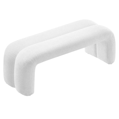 Dax 50.5" Chenille Upholstered Accent Bench - BUILDMYPLACE