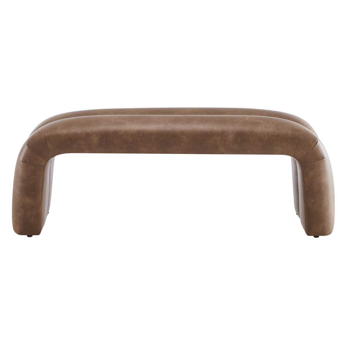 Dax 50.5" Vegan Leather Upholstered Accent Bench - BUILDMYPLACE