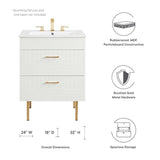 Daybreak 24" Bathroom Vanity Cabinet (Sink Basin Not Included) - BUILDMYPLACE