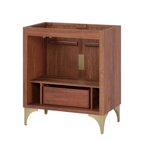 Daylight Freestanding Bathroom Vanity Cabinet in Walnut (Sink not Included) - BUILDMYPLACE