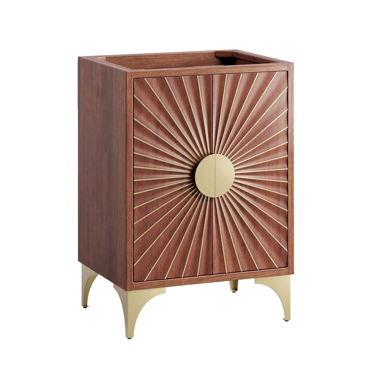 Daylight Freestanding Bathroom Vanity Cabinet in Walnut (Sink not Included) - BUILDMYPLACE