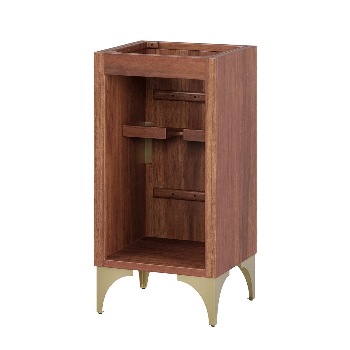 Daylight Freestanding Bathroom Vanity Cabinet in Walnut (Sink not Included) - BUILDMYPLACE