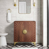 Daylight Freestanding Bathroom Vanity Cabinet in Walnut (Sink not Included) - BUILDMYPLACE