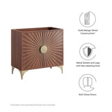 Daylight Freestanding Bathroom Vanity Cabinet in Walnut (Sink not Included) - BUILDMYPLACE