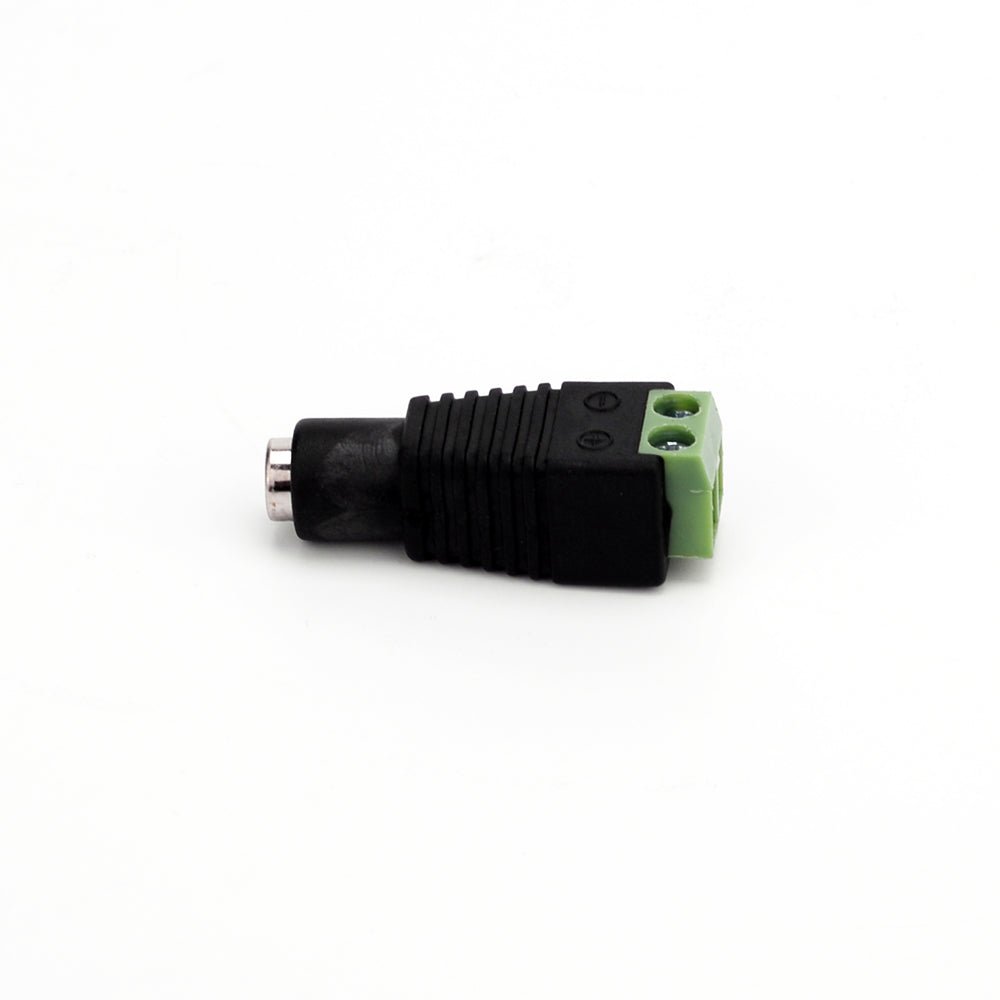 DC Wire Plug - Male/Female Barrel Connector to Screw Terminal Adapter - BUILDMYPLACE