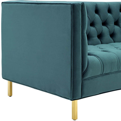 Delight Tufted Button Performance Velvet Sofa - BUILDMYPLACE