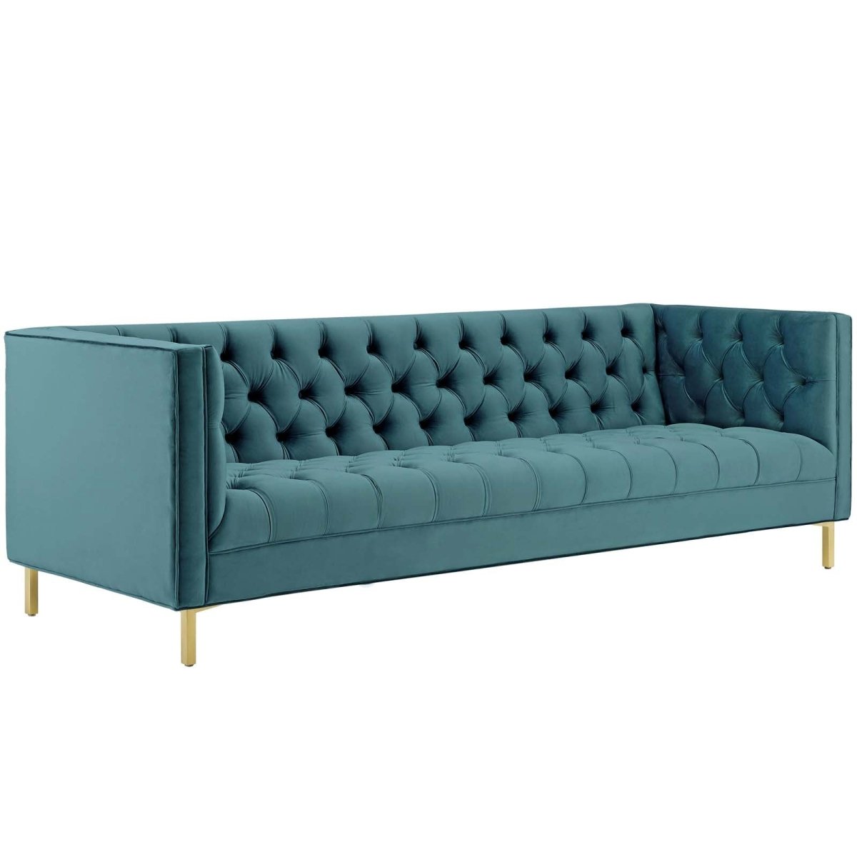 Delight Tufted Button Performance Velvet Sofa - BUILDMYPLACE